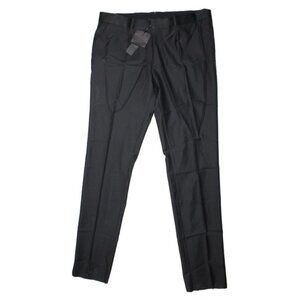 VERSACE Black Tux Tuxedo Dress Pants Men's 56 IT/US 38x37 AUTHENTIC